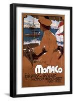 Monaco: Exposition De Canots Automobiles, 1900-Adolfo Hohenstein-Framed Giclee Print