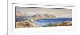 Monaco from Cap d'Ail, 1865-Edward Lear-Framed Giclee Print