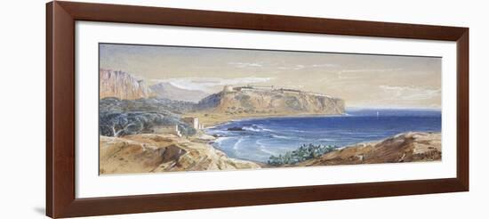 Monaco from Cap d'Ail, 1865-Edward Lear-Framed Giclee Print