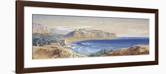 Monaco from Cap d'Ail, 1865-Edward Lear-Framed Giclee Print