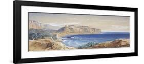 Monaco from Cap d'Ail, 1865-Edward Lear-Framed Giclee Print