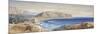 Monaco from Cap d'Ail, 1865-Edward Lear-Mounted Giclee Print