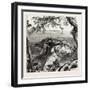 Monaco, from the Mainland, the Cornice Road, 19th Century-null-Framed Giclee Print