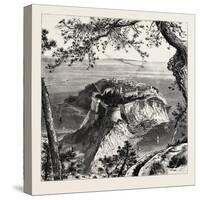 Monaco, from the Mainland, the Cornice Road, 19th Century-null-Stretched Canvas
