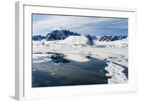 Monaco Glacier, Spitzbergen, Svalbard Islands, Norway, Scandinavia, Europe-Sergio Pitamitz-Framed Photographic Print