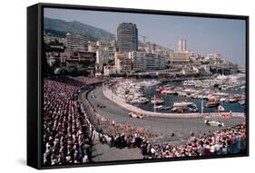 Monaco Grand Prix-Vittoriano Rastelli-Framed Stretched Canvas