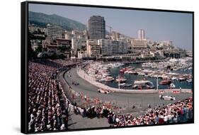 Monaco Grand Prix-Vittoriano Rastelli-Framed Stretched Canvas