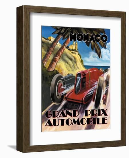 Monaco Grand Prix-Catherine Jones-Framed Art Print