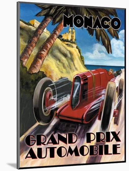 Monaco Grand Prix-Catherine Jones-Mounted Art Print