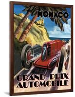 Monaco Grand Prix-Catherine Jones-Framed Art Print