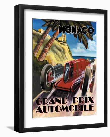 Monaco Grand Prix-Catherine Jones-Framed Art Print