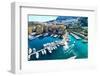 Monaco Harbor-Twin design-Framed Photographic Print