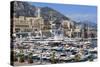 Monaco Harbour, Monaco, Mediterranean, Europe-Amanda Hall-Stretched Canvas