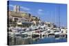 Monaco Harbour, Monaco, Mediterranean, Europe-Amanda Hall-Stretched Canvas