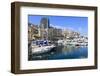 Monaco Harbour, Monaco, Mediterranean, Europe-Amanda Hall-Framed Photographic Print