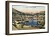 Monaco Harbour-null-Framed Art Print