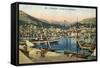 Monaco Harbour-null-Framed Stretched Canvas