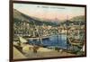 Monaco Harbour-null-Framed Art Print