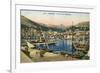 Monaco Harbour-null-Framed Premium Giclee Print