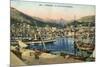 Monaco Harbour-null-Mounted Premium Giclee Print