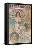 Monaco, Monte Carlo, 1897 (Colour Lithograph)-Alphonse Marie Mucha-Framed Stretched Canvas