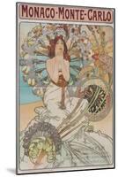 Monaco, Monte Carlo, 1897 (Colour Lithograph)-Alphonse Marie Mucha-Mounted Giclee Print