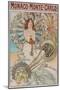 Monaco, Monte Carlo, 1897 (Colour Lithograph)-Alphonse Marie Mucha-Mounted Giclee Print