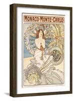 Monaco, Monte Carlo, 1897-Alphonse Mucha-Framed Giclee Print