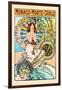 Monaco, Monte Carlo-Alphonse Mucha-Framed Art Print