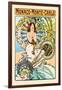 Monaco, Monte Carlo-Alphonse Mucha-Framed Art Print