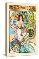 Monaco, Monte Carlo-Alphonse Mucha-Stretched Canvas