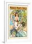 Monaco, Monte Carlo-Alphonse Mucha-Framed Art Print