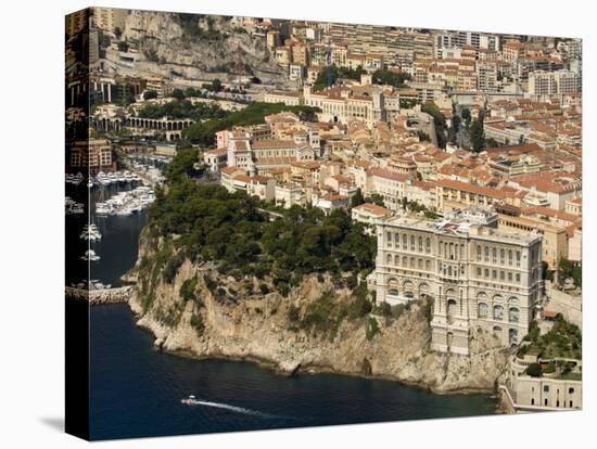 Monaco Oceanography Museum and Monaco, Cote D'Azur, Monaco-Sergio Pitamitz-Stretched Canvas