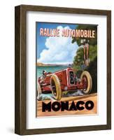 Monaco Rallye-Catherine Jones-Framed Art Print