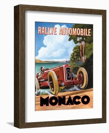 Monaco Rallye-Catherine Jones-Framed Art Print