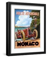 Monaco Rallye-Catherine Jones-Framed Art Print