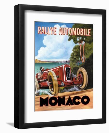 Monaco Rallye-Catherine Jones-Framed Art Print