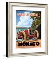 Monaco Rallye-Catherine Jones-Framed Art Print