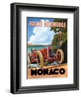 Monaco Rallye-Catherine Jones-Framed Art Print