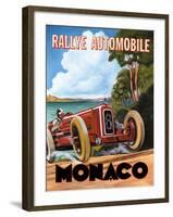 Monaco Rallye-Catherine Jones-Framed Art Print