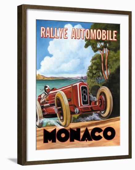 Monaco Rallye-Catherine Jones-Framed Art Print