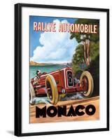 Monaco Rallye-Catherine Jones-Framed Art Print