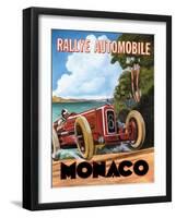 Monaco Rallye-Catherine Jones-Framed Art Print