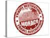 Monaco Stamp-radubalint-Stretched Canvas