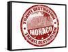 Monaco Stamp-radubalint-Framed Stretched Canvas