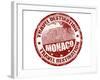 Monaco Stamp-radubalint-Framed Art Print