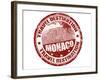 Monaco Stamp-radubalint-Framed Art Print