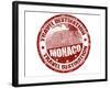 Monaco Stamp-radubalint-Framed Art Print