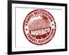 Monaco Stamp-radubalint-Framed Art Print