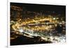 Monaco Travel Advertising - Landscape of the city at Night - Monaco - Monte Carlo - Europe-Philippe Hugonnard-Framed Photographic Print